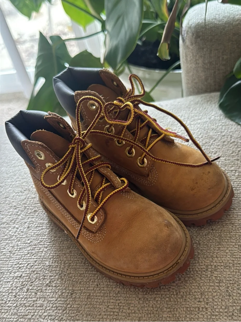 Timberland Kids Brown Leather Lace-Up Boots